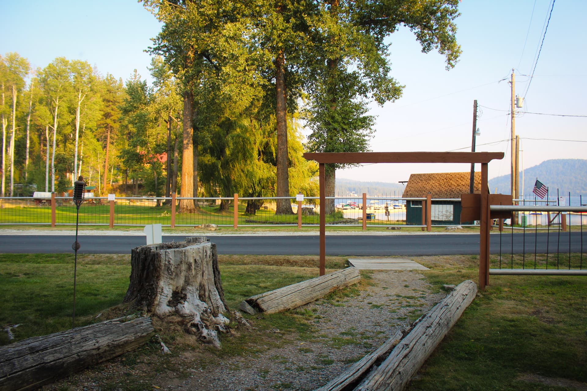 Resort entrance and grounds